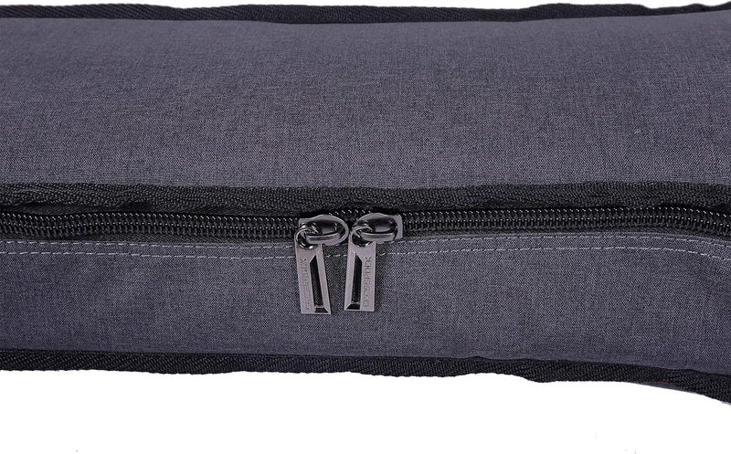 Crossrock 1/2 Size Classical Guitar Bag, 10mm Padding, Backpack Available, Dark Grey (CRSG107CHGR) - Image 3